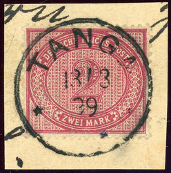 2 Mk. auf Luxusbfst. TANGA 13/3 99  Automatically generated ...