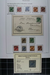 beide Aufdruckserien ohne 1 I kpl., tadellos gest., dazu AK mit 2II, ...