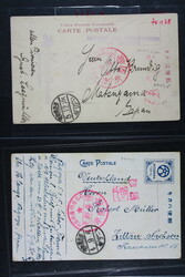 NAGOYA, kleine Sammlung von 11 Belegen, Karten und Briefe mit ...