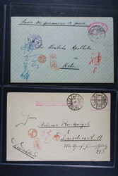 OSAKA, kleine Sammlung von 10 Belegen aus dem Lager, dabei GSU, ...