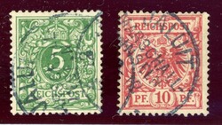 5 und 10 Pfg. sauber gest. JALUIT MARSCHALL INSEN (Katalogwert ...