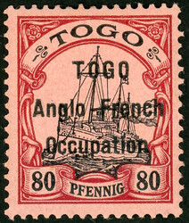 weiter Abstand, 3 bis 40 und 80 Pfg. in tadelloser ungebr. Erhaltung, ...