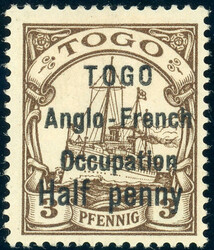 beide Aufdruckwerte weiter Abstand, tadellos ungebr. (Katalogwert: ...