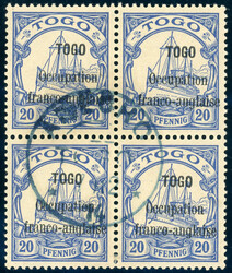 20 Pfg. mit seltener Abart " Abstand 3 1/2 statt 2 mm" im tadellosen ...