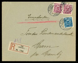 50 Pfg. MiF auf Bed.-R-Brief FOHL 15.4.20  Automatically generated ...