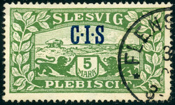 CIS Aufdrucke ohne die 1 Mk. kpl. tadellos gestempelt, ledigl. die 7 ...