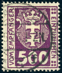 500 Pfg., tadellos sauber gestempelt, FA Gruber (Katalogwert: 1500)  ...