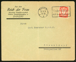 DANZIG 5 23 II 31 Kinder Hungern/Hilf durch Spenden! a. Bed.-brief ...