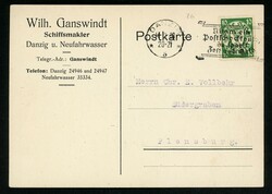 DANZIG 5, Masch.-St. Nimm ein Postscheckkonto Du sparst Zeit und Geld ...