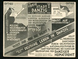 1932, Sonder-AK Danzigs Kampf um recht und Leben" Bild 4, Deutsche ...