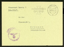 DANZIG 16.12.41 Mit dem Führer zum Sieg !, Masch.-St. a. Brief vom ...