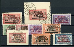 Aufdruckserie kpl., tadellos gest., 3 Bfste., oft gepr. (Katalogwert: ...