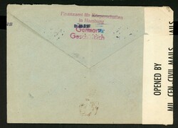 17.1.46, mangelhafter Bed.-Brief aus Hamburg nach Magdeburg ...