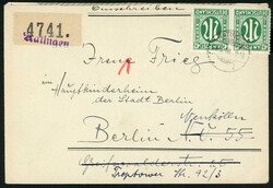 28.3.48, R-Brief mit MeF 42 Pfg. AM aus Ratingen mit seltenen ...