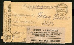 8.9.46, KG-Brief aus Berlin Charl. an einen KG in Belgien mit 2 ...