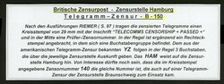 30.12.46, Telegramm aus Hamburg nach Braunschweig mit sehr seltenem ...