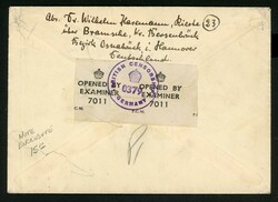 5.2.47, Brief aus Bramsche in die USA von der brit. Zensur ...