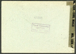 3.4.47, unfrank. Brief aus Gelnhausen mit Stempel Frankfurt und 36 ...