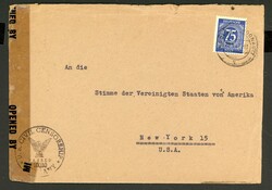 20.5.47, Zensurbrief aus Ingolstadt in die USA mit 4sprachigem ...