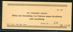 25.7.47, Brief aus Oldenburg in die USA, von der brit. Zensur 0516 ...