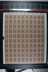 kpl. Serie Ziffern mit drei Bogen Nr. 930 und 2 Bogen Nr. 937 ...