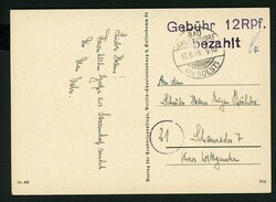 1291: Gebühr bezahlt, Belege 45-48, Notmaßnahmen