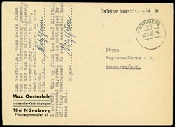 1291: Gebühr bezahlt, Belege 45-48, Notmaßnahmen