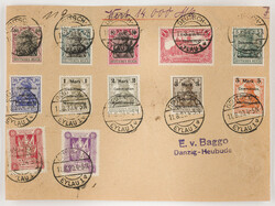 DEUTSCHE ABSTIMMUNGSGEBIETE Marienwerder Wertbrief mit 5 Pfennig ...