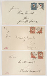 DEUTSCHE ABSTIMMUNGSGEBIETE Oberschlesien Konvolut sechs Briefe aus ...