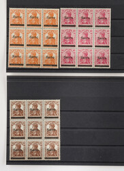 DEUTSCHE ABSTIMMUNGSGEBIETE Saargebiet Konvolut 63 Marken der ...