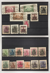 DEUTSCHE ABSTIMMUNGSGEBIETE Saargebiet Konvolut 66 diverse Marken aus ...