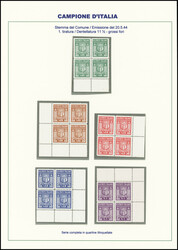 0,05Fr. to 1Fr., perf. 11 1/2, the complete set in never hinged ...