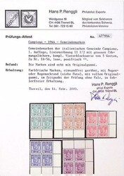 0,05Fr. to 1Fr., perf. 11 1/2, the complete set in never hinged ...