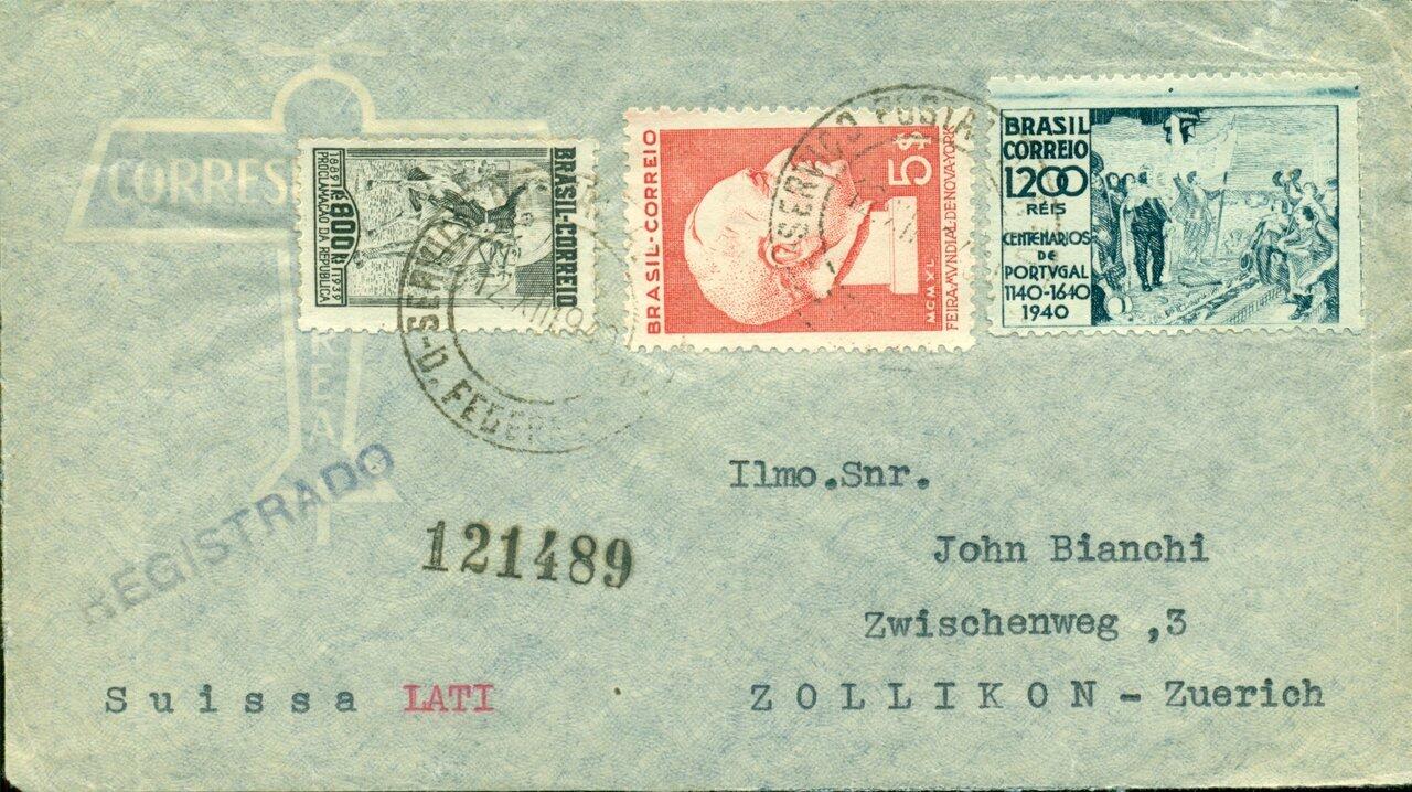 Laufweg: Rio de Janeiro, Brasilien, 12.12.1940 - Rio de Janeiro - ...