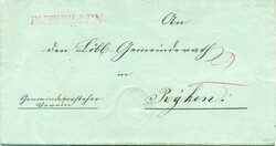 1819 (04.03.) Oberentfelden, roter Stabstempel ENTFELDEN, auf mit 2 ...