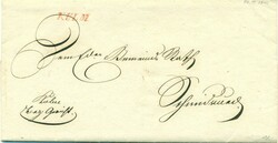 1846 (22.12.) Kulm, roter Einzeiler KULM. Schöner Briefkopf: Das ...