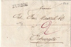 1827 (14.02.) Zürich, Faltbrief nach Schwyz  Automatically generated ...