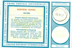1967 Internationaler Antwortschein, IAS, Norge, Norwegen, Trondheim, ...