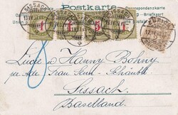 1903 (12.04.) Zürich, 2 Rp. Postkarte nach Sissach. Die Karte wurde ...