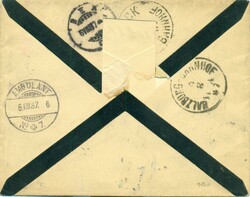 1887 (04.08.) Badgastein Österreich mangelnd freigemachter Brief ...