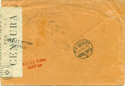 1916 (24.07.) S. Lucia, Italien. Brief nach Zürich. In Zürich mit ...