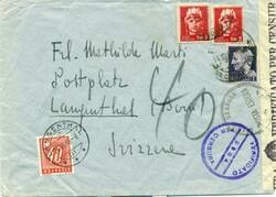 1945 (14.12.) Italien, Zensur-Brief nach Langenthal, Schweiz, Mit 40 ...