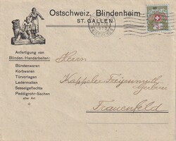 1923 (29.09) Frauenfeld, 5 Rp. Drucksache mit 5 Rp. ...