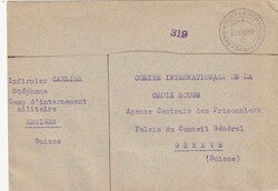 Interniertenlager Ersigen BE, Brief eines Internierten an das Rote ...