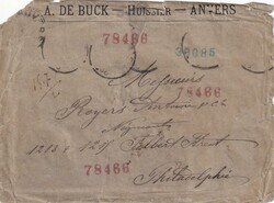 ca. 1886 (06.03.) Anvers, Belgien, Brief nach Philadephia, USA. ...
