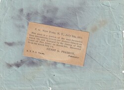  1886 (05.03.) Gant, Belgien, Brief nach New York, USA. ...