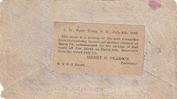 1886 (06.03.) Grossbritannien, Brief nach USA. Schiffsunglück, 14.3 ...