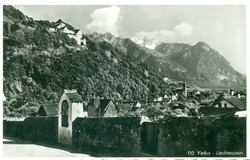 1942 (27.07.) Bahnpost Kurs 3838, Bildpostkarte Vaduz, Liechtenstein. ...
