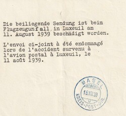 1939 (10.08.) Bradfort, Grossbritannien, Brief nach Lausanne, Schweiz ...