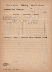 1923 (1912.) Aesch, Luzern, 35 Rp. Rückmeldung für Paket nach ...